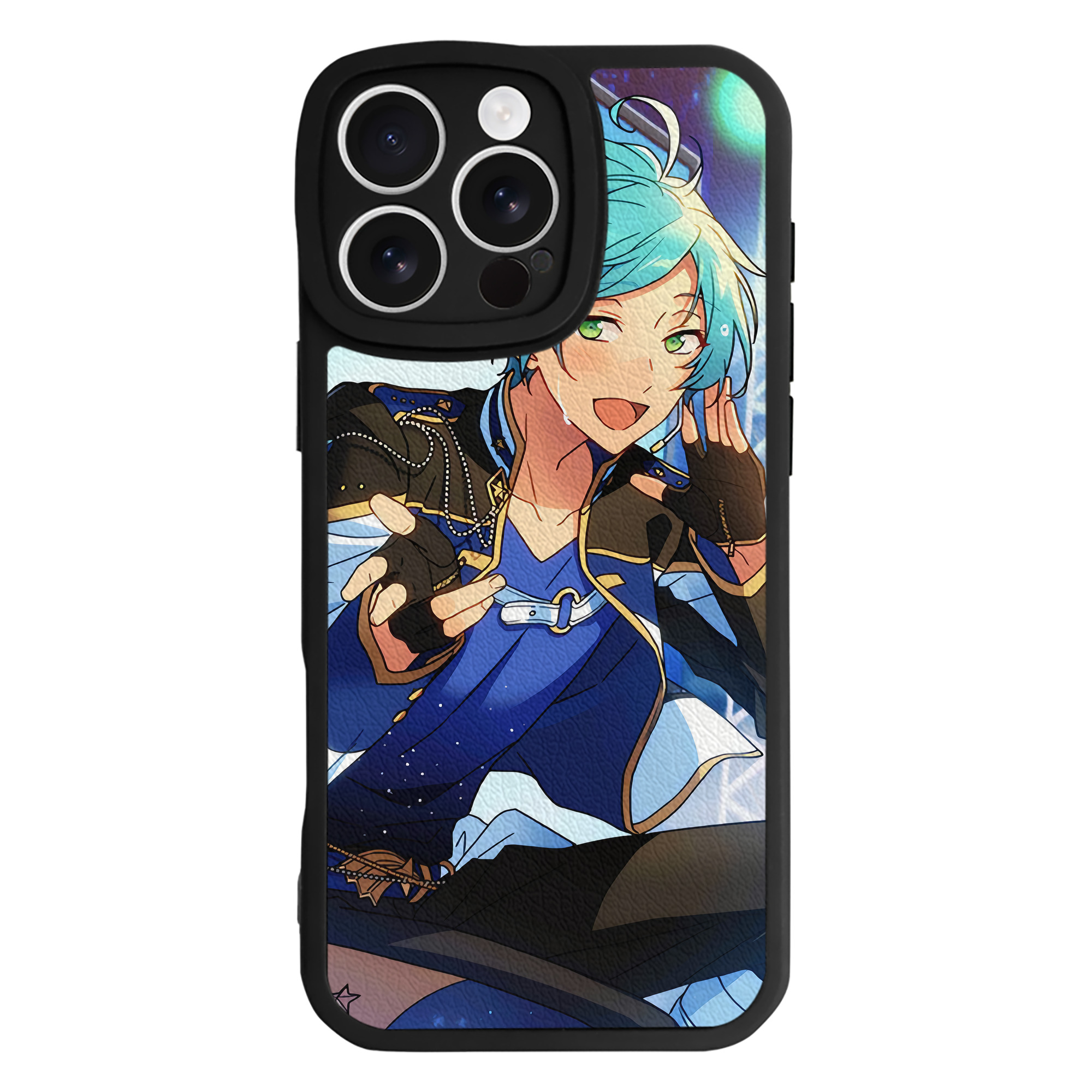 （画像用） あんさんぶるスターズ! Ensemble Stars 【iPhone 16シリーズ対応】シリコンスマホケース（レザー調） 材質：シリコン